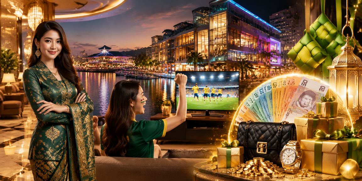 Pengguna Malaysia menikmati cashback bonus hari raya di platform 885 dengan selamat